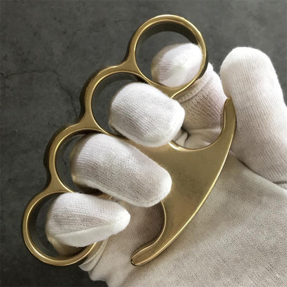 Timeless Style Stonewashed Brass Knuckle Duster