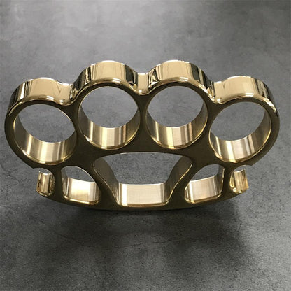 Mirror Polished Large Hole Brass Knuckle Duster with Bottle Opener