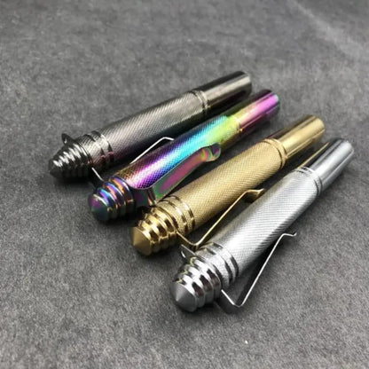 Miniature Expandable Baton in Pen Form for Protection