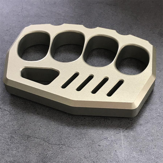 Oversized Finger Loop Aluminum Knuckle Duster Defense EDC Tool