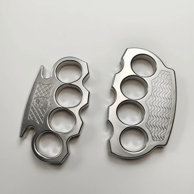 Solid Steel Knuckle Duster Tactical Emergency Defense Equipment