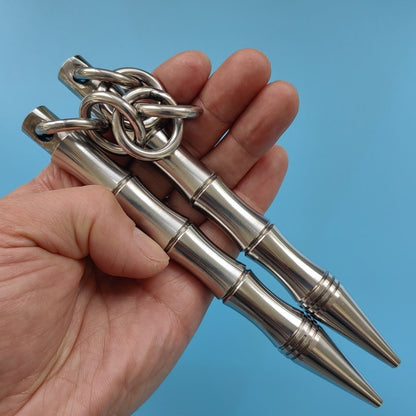 Portable Solid Steel Nunchaku Built for Effective Self-Protection