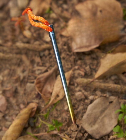 Lightweight Titanium Camp Pegs for Outdoor Adventures