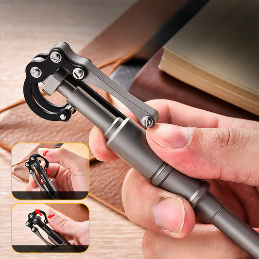 Multifunctional Tactical Pen Made of Titanium