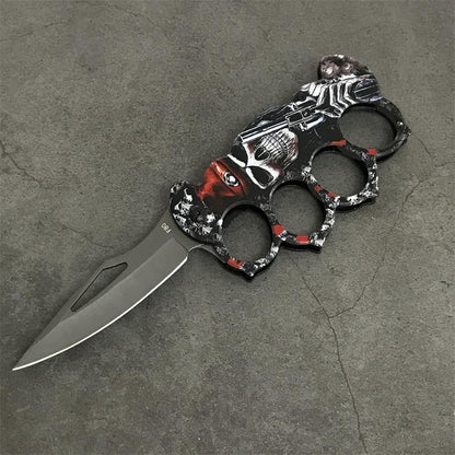 Stainless Steel Outdoor Knuckle Knife for Self-defense and Camping