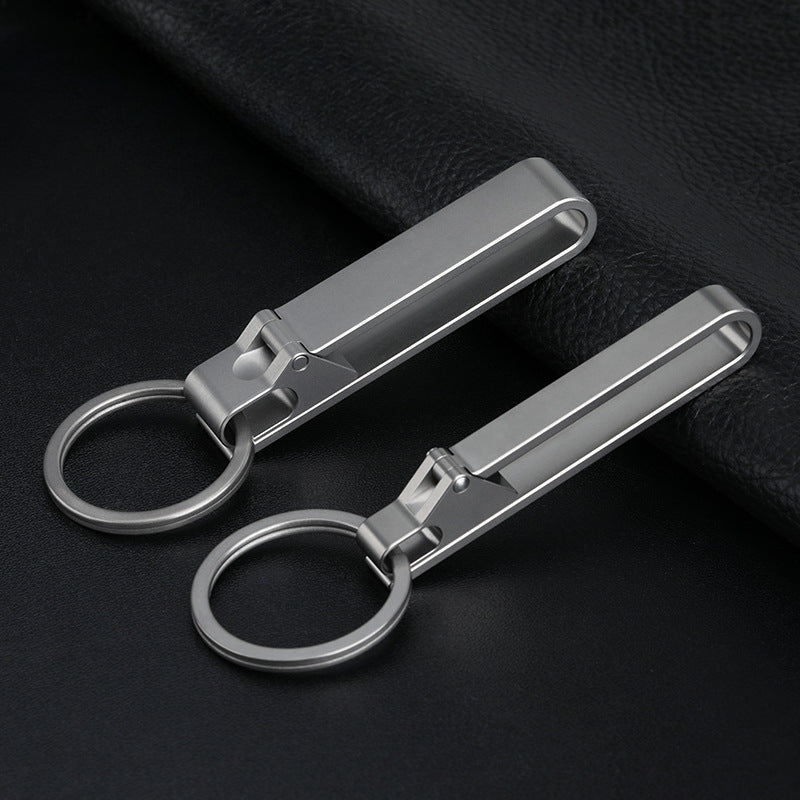 Lightweight Titanium Key Holder for Men Waist Clip and Sports Keychain