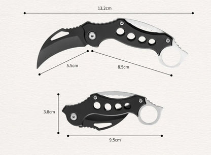 Folding Claw Survival Knife for Outdoor Adventures EDC Tool