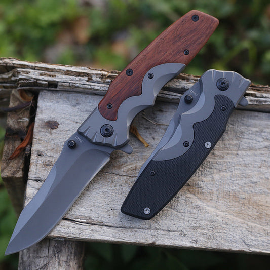 Versatile Outdoor Folding Knife for Camping and Self-defense