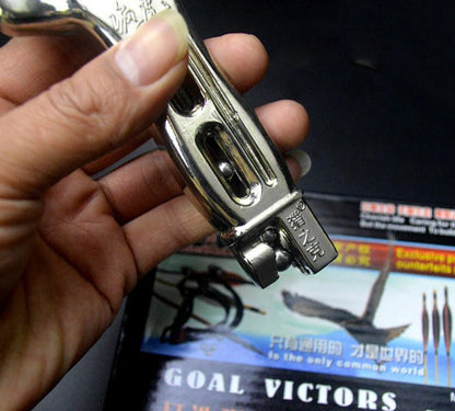 Heavy Duty Aluminum Alloy Slingshot with Resilient Band Set