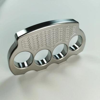 Solid Steel Knuckle Duster Tactical Emergency Defense Equipment