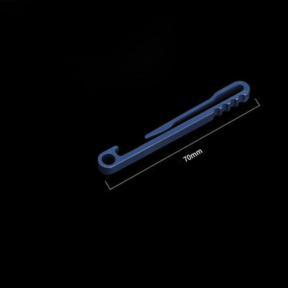 SwiftClip Titanium Key Ring for Efficient Car Key Storage