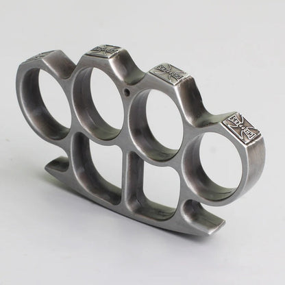 Reinforced Rope Brass Knuckle Duster Four Finger Defense Buckle Tool