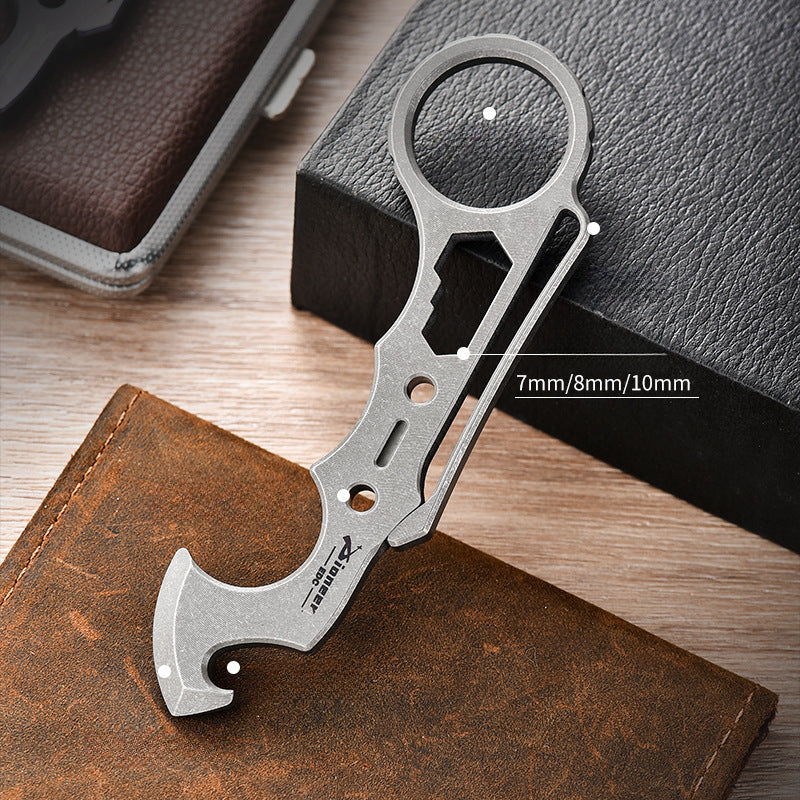 Titanium Card MultiTool with Knuckle Duster for Tactical and Everyday Use