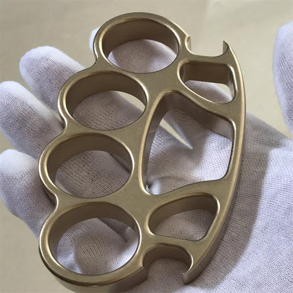 Stonewashed Brass Knuckle Duster Bottle Opener Tool