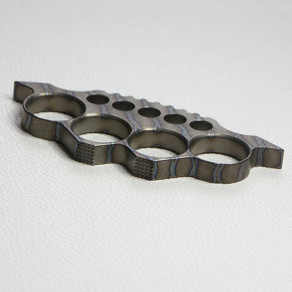 TC4 Titanium Self-Defense Knuckle Duster Compact Tool with Window Breaker