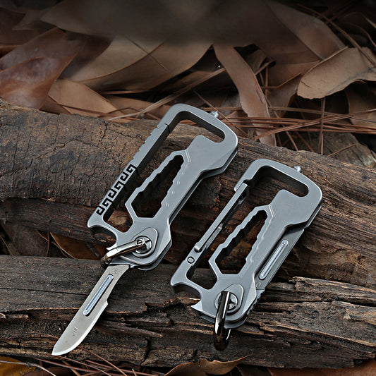 Titanium MultiTool Keychain