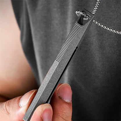 Stress-Reducing Titanium Alloy Tactical Pen with Slide Function