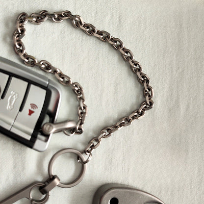Ultra-Light Titanium Wallet Chain Keychain Anti-Allergy DIY Tool 12 Inches