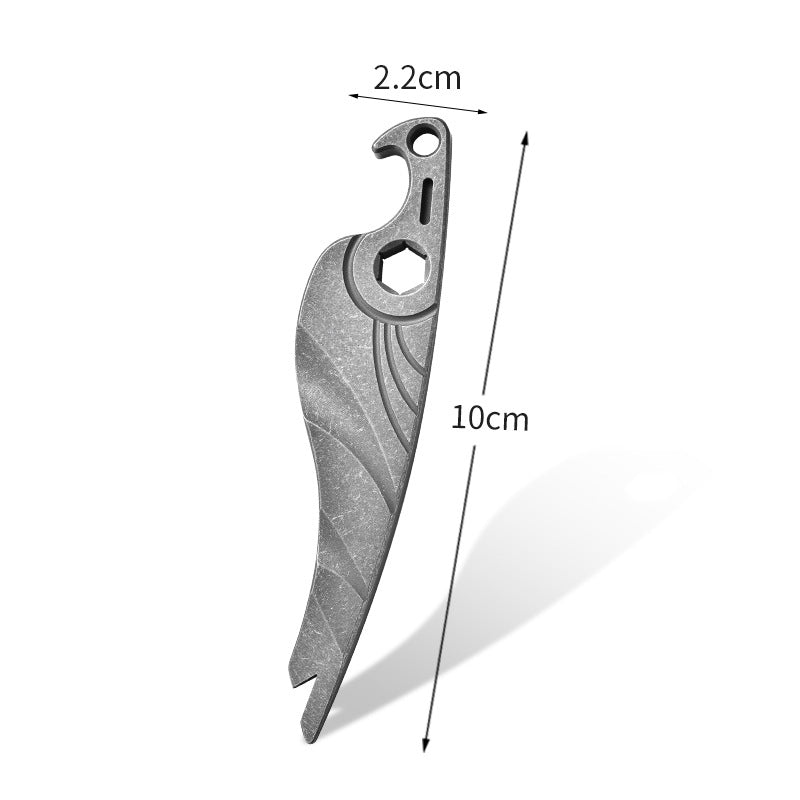 Titan Seahorse Multi-Tool with Bottle Opener and Pry Bar Features