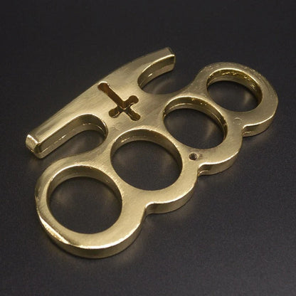 RingGuard Multiuse Brass Knuckles Duster 4 Finger Defense Tool