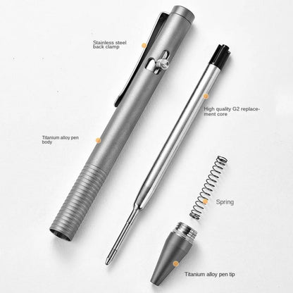 Titanium Tactical Pen with Bolt Function Multifunctional Tool for Daily Use