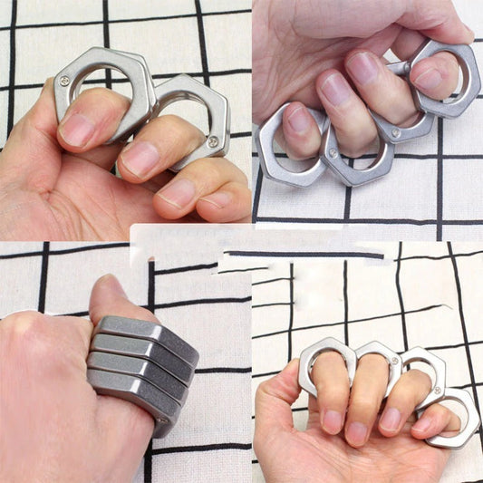 FistBreak Metal Knuckle Duster and Window Shattering Tool