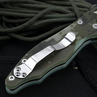 G10 Grip Folding Knife for Tactical EDC and Outdoor Adventures