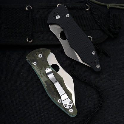 G10 Grip Folding Knife for Tactical EDC and Outdoor Adventures