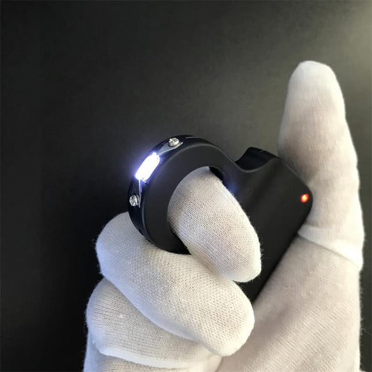 Electric Shock Knuckle Stun Gun Small Self-Defense Tool