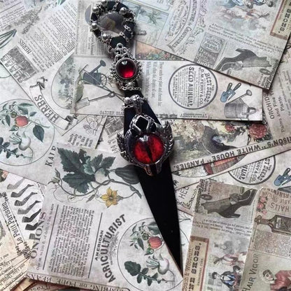 Sleek Devil's Eye Tactical Knife for Self-Defense