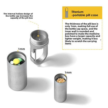 Convenient Keychain Pill Case for Daily Essentials