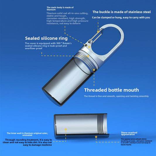 Convenient Keychain Pill Case for Daily Essentials