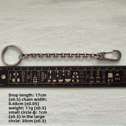 Titanium Carabiner Keychain Spring Clip for EDC Flashlight and Multi Tool