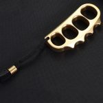 Brass Knuckle Duster Large Solid Pea Design for Self-Defense Protection