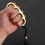 Brass Knuckle Duster Large Solid Pea Design for Self-Defense Protection - Image 2