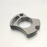 Compact TC4 Titanium Keychain with Knuckle Duster and Stone Washed Look - Image 5