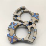 Compact TC4 Titanium Keychain with Knuckle Duster and Stone Washed Look - Image 3