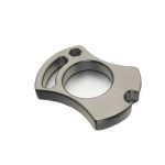 Compact TC4 Titanium Keychain with Knuckle Duster and Stone Washed Look - Image 4